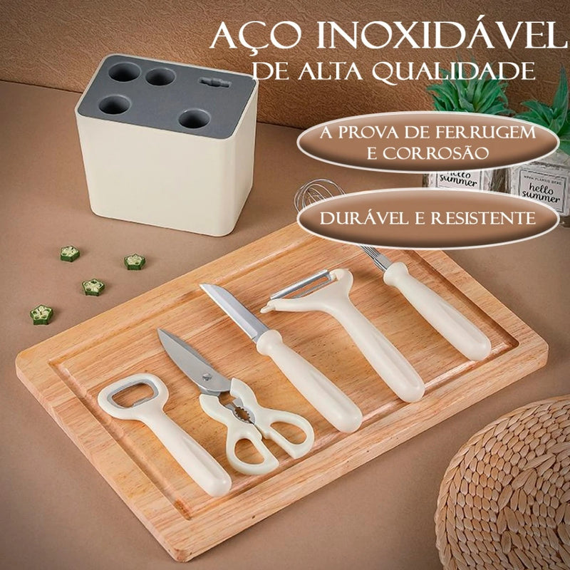 Kit Com 6 Utensílios De Cozinha