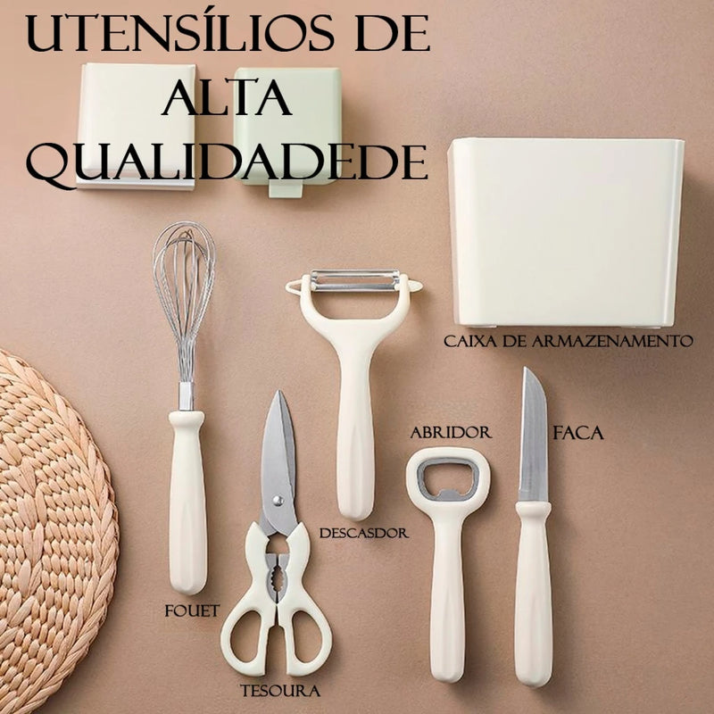 Kit Com 6 Utensílios De Cozinha