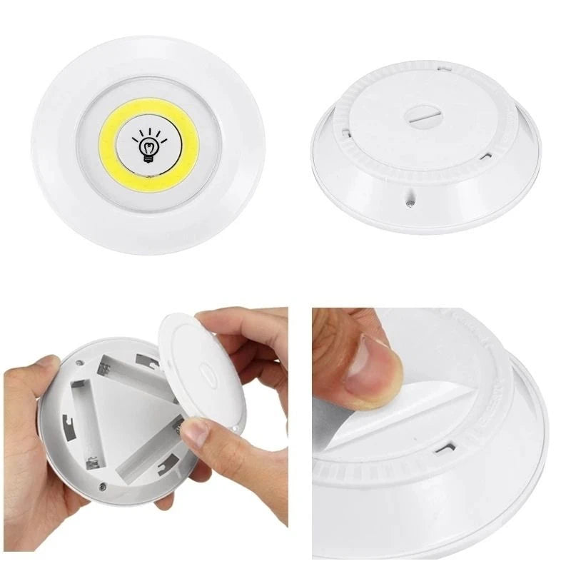 Kit 3 Luminárias Led Spot Controle Remoto Sem Fio