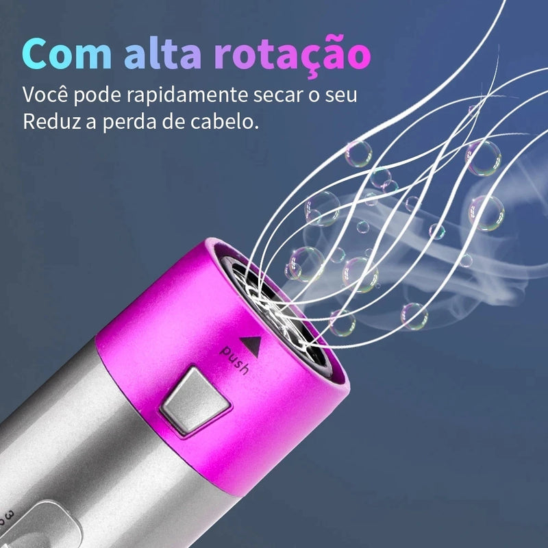 Escova Secador De Cabelo Pente Modelador De Ar Quente Profissional 5 Em 1 110V