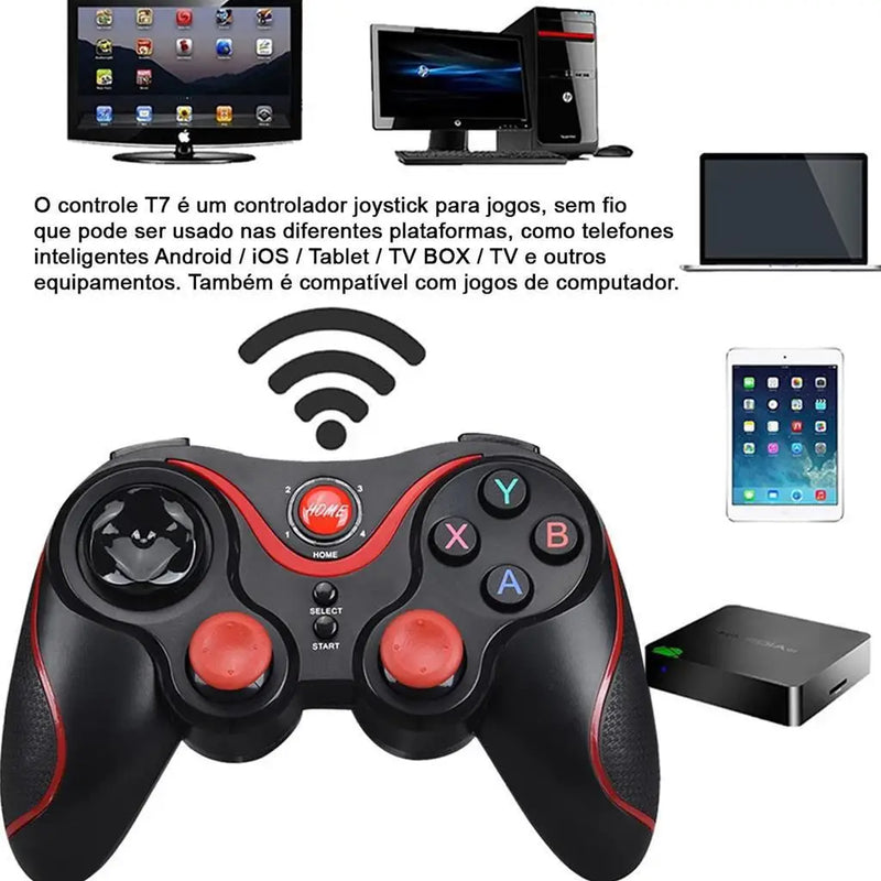 Controle Gamer Kap-G7 Joystick Android Celular Pc Bluetooth