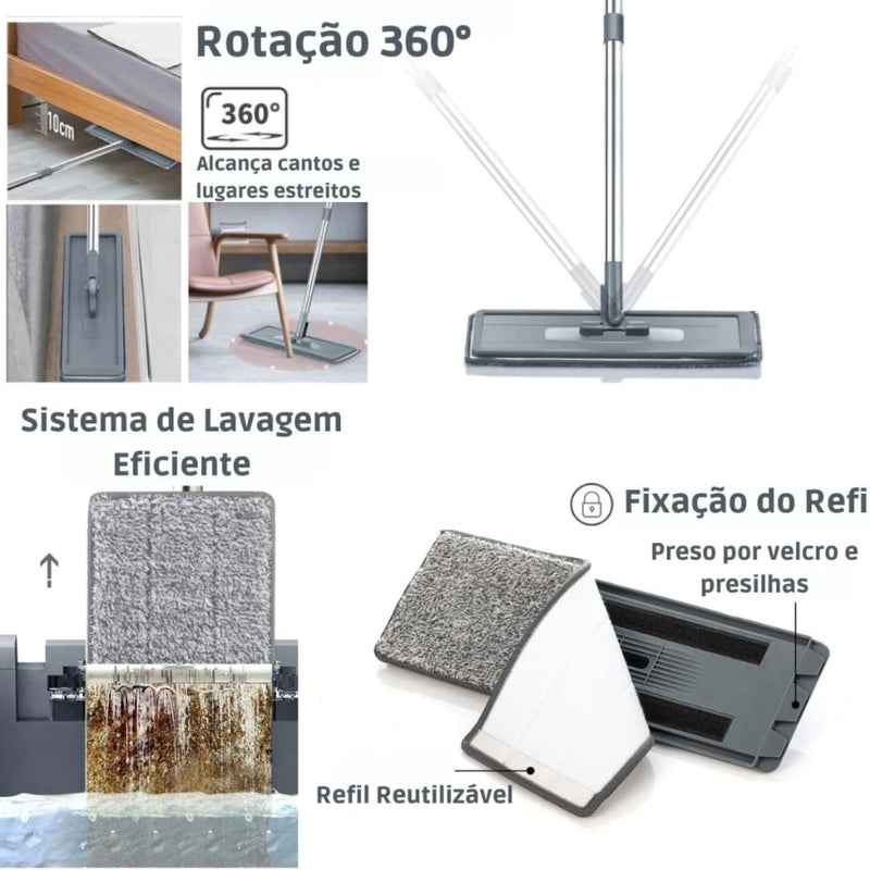 Flat MOP Com 1 Refil Grátis 123 UTIL