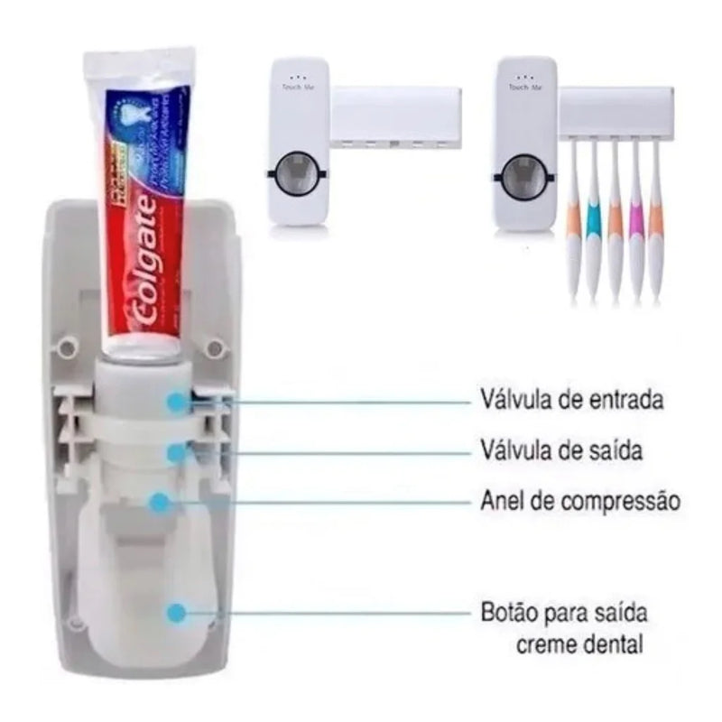 Suporte Para Aplicador De Pasta De Dente e Escovas